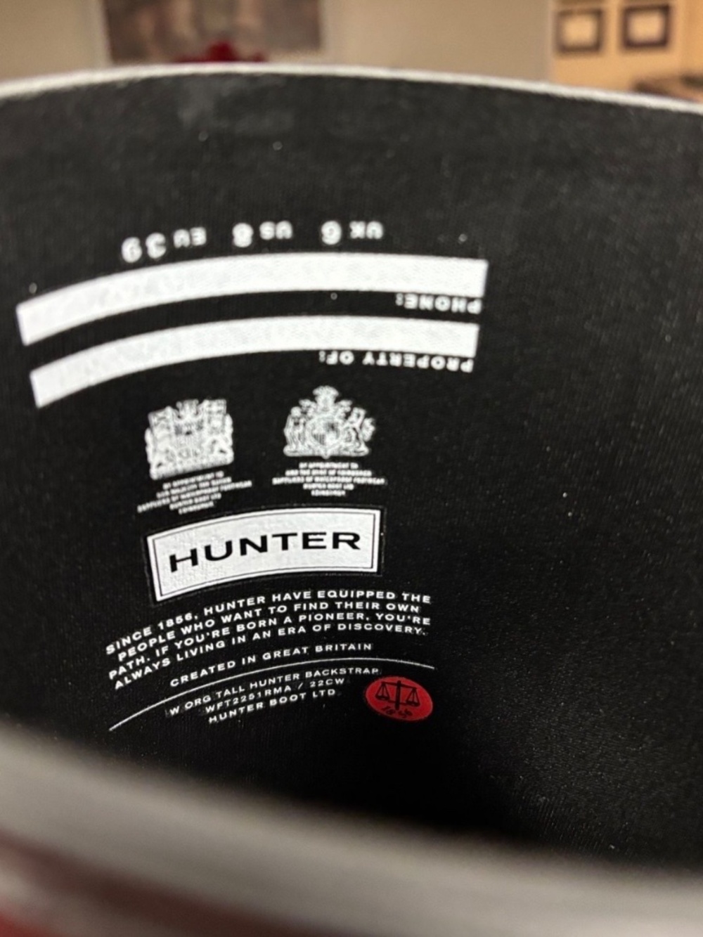 Hunter Rain Boots (Size 8) - Picture 3 of 4